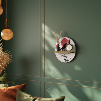 Mensola ovale CHERRY SHADOWS in effetto rovere