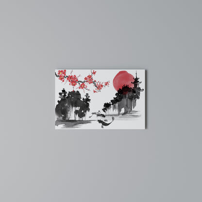 CHERRY SHADOWS Stampa su tela orizzontale