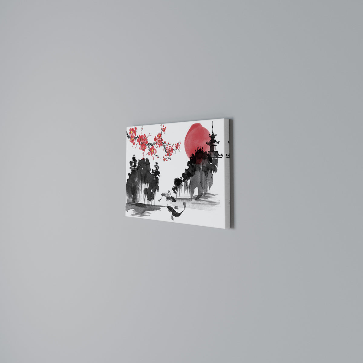 CHERRY SHADOWS Stampa su tela orizzontale