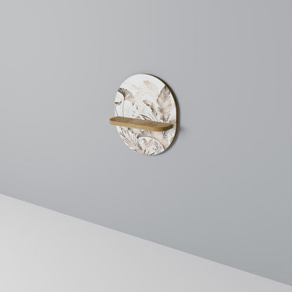 GRACEFUL DAYS Mensola ovale per opere d'arte in effetto rovere