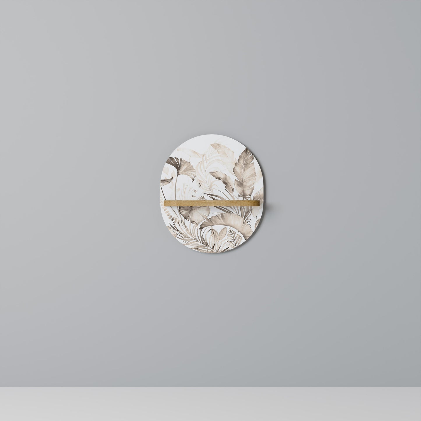 GRACEFUL DAYS Mensola ovale per opere d'arte in effetto rovere