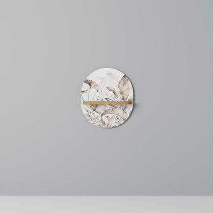 GRACEFUL DAYS Mensola ovale per opere d'arte in effetto rovere