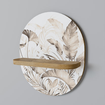 GRACEFUL DAYS Mensola ovale per opere d'arte in effetto rovere
