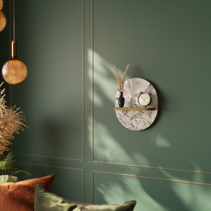 GRACEFUL DAYS Mensola ovale per opere d'arte in effetto rovere