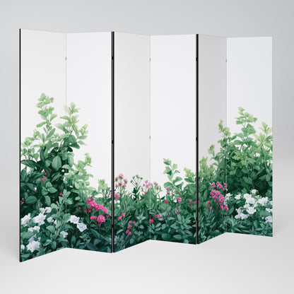 FLORAL SERENITY BARRIER Divisorio decorativo per ambienti a 6 pannelli