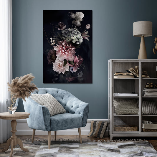 PURE BLOSSOM Vertical Canvas Print