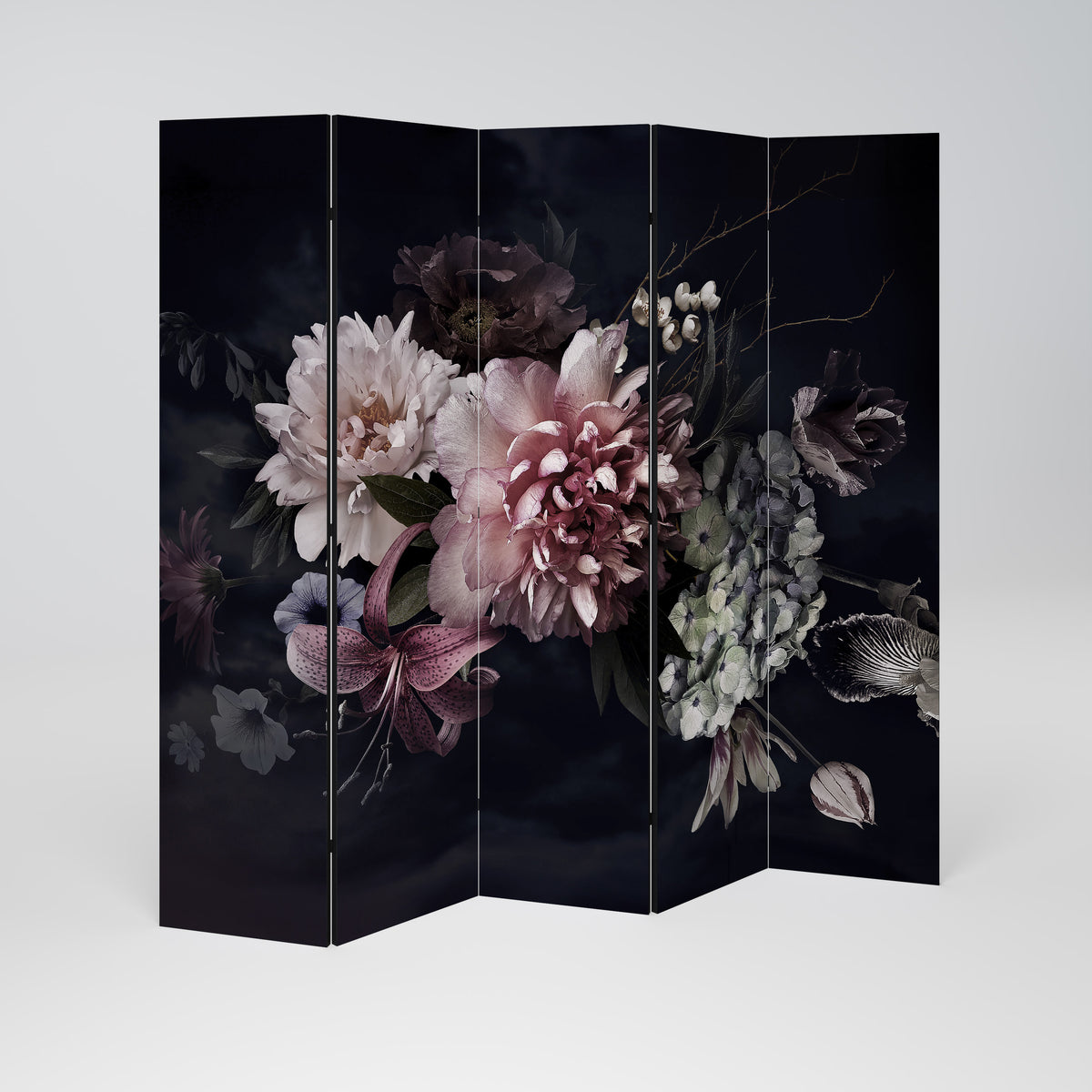 PURE BLOSSOM Paravento Decorativo a 5 Pannelli