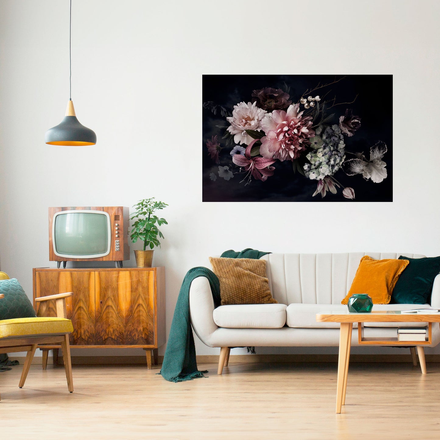 Poster orizzontale staccabile e attaccabile PURE BLOSSOM