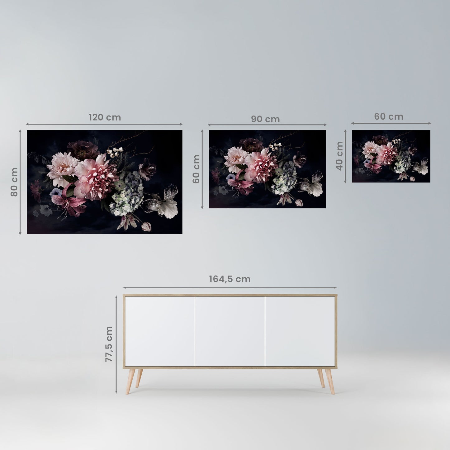 Poster orizzontale staccabile e attaccabile PURE BLOSSOM