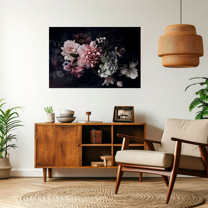Poster orizzontale staccabile e attaccabile PURE BLOSSOM