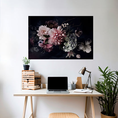 Poster orizzontale staccabile e attaccabile PURE BLOSSOM