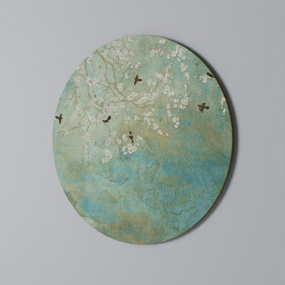 BLOOMING CHARM Round Wall Art