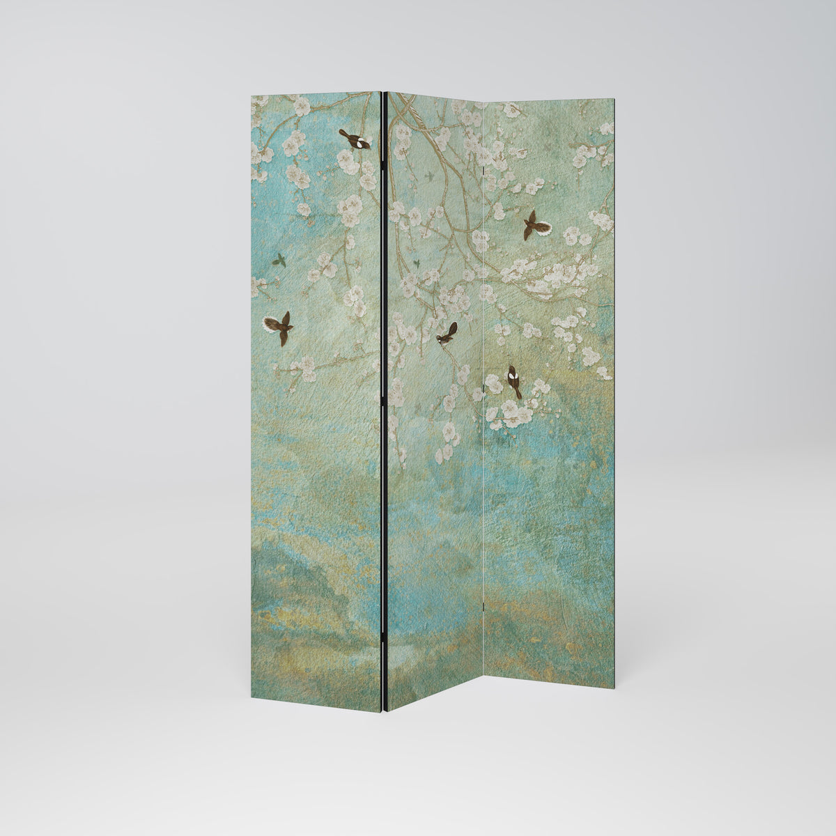BLOOMING CHARM Paravento Decorativo a 3 Pannelli