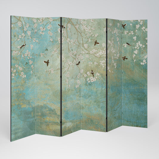 BLOOMING CHARM Divisorio decorativo per ambienti a 6 pannelli