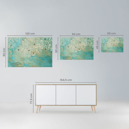Poster orizzontale staccabile e attaccabile BLOOMING CHARM