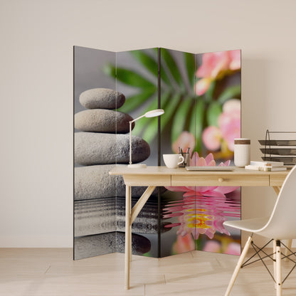 RIFLESSIONI CALMANTI Divisorio decorativo per ambienti a 4 pannelli