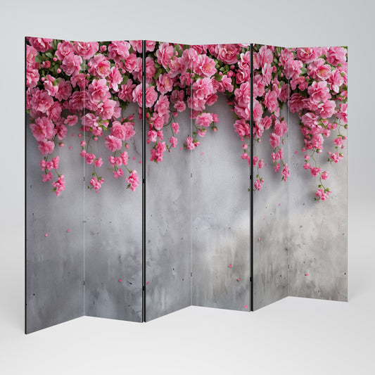 SERENE FLOWER FOLD Divisorio decorativo per ambienti a 6 pannelli