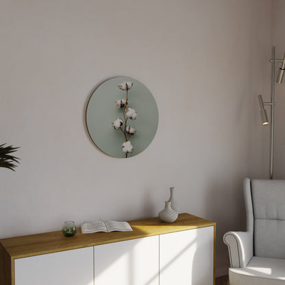 COTTON DREAMS UNFOLDED Round Wall Art