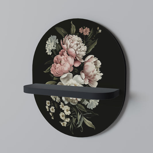 Mensola ovale LUSH ELEGANCE con finitura nera