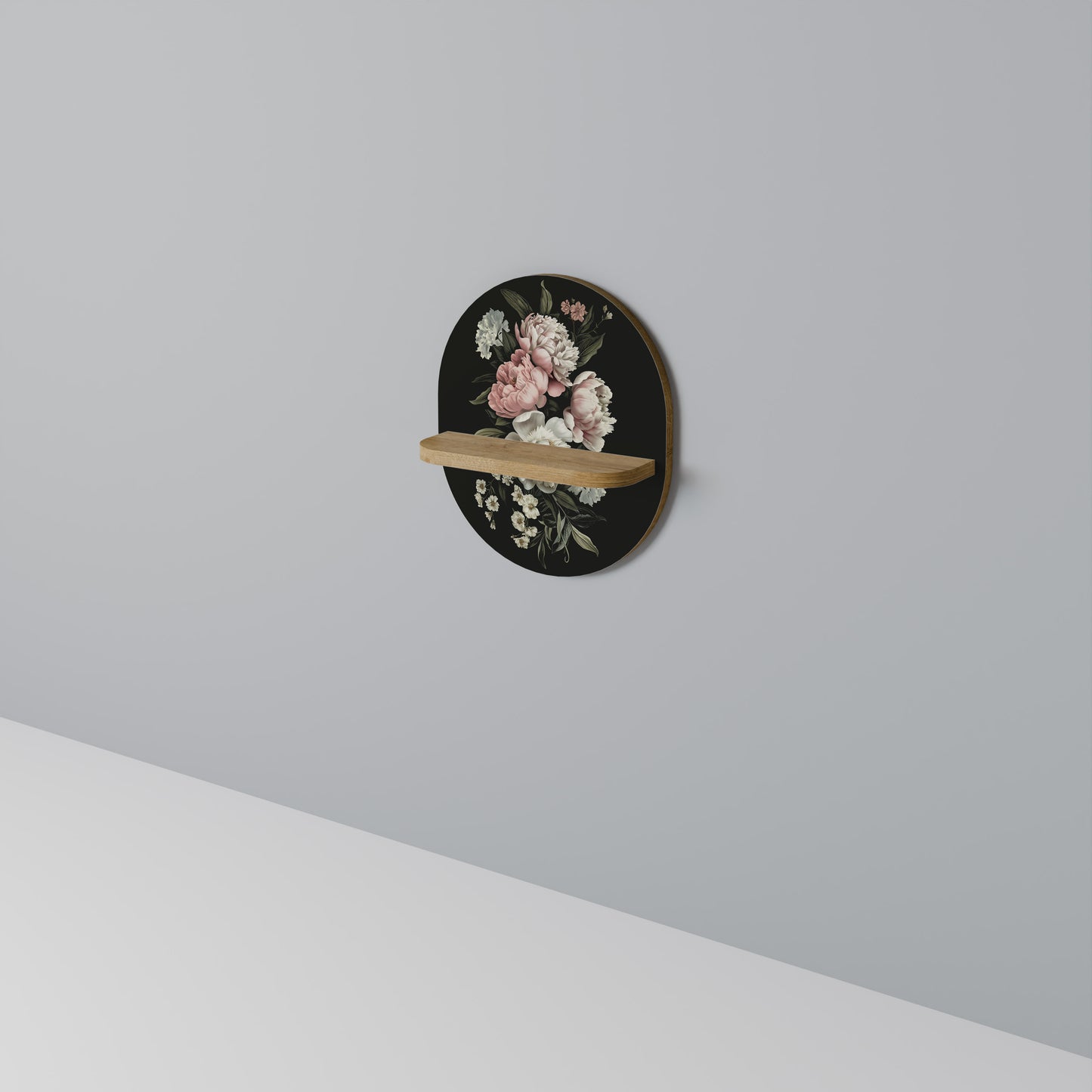LUSH ELEGANCE Mensola ovale effetto rovere