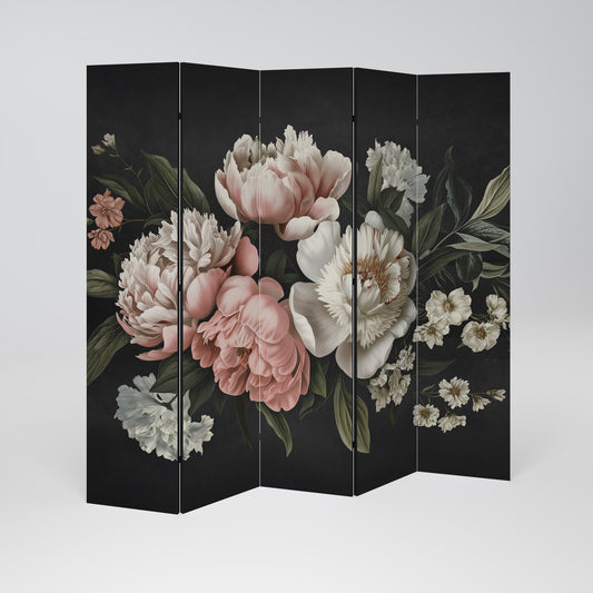 LUSH ELEGANCE Divisorio decorativo per ambienti a 5 pannelli