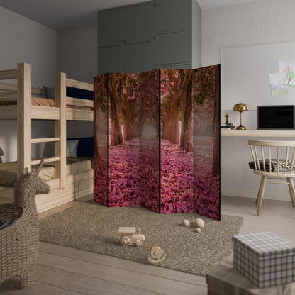 BLOSSOMING PATHWAYS Divisorio decorativo per ambienti a 5 pannelli