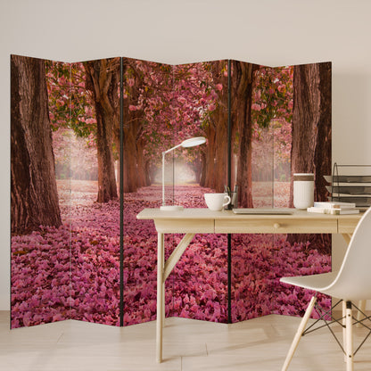 BLOSSOMING PATHWAYS Divisorio decorativo per ambienti a 6 pannelli