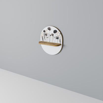 POPPY ALLURE Mensola ovale in effetto rovere