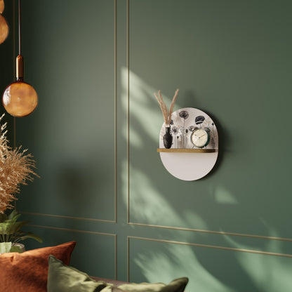 POPPY ALLURE Mensola ovale in effetto rovere