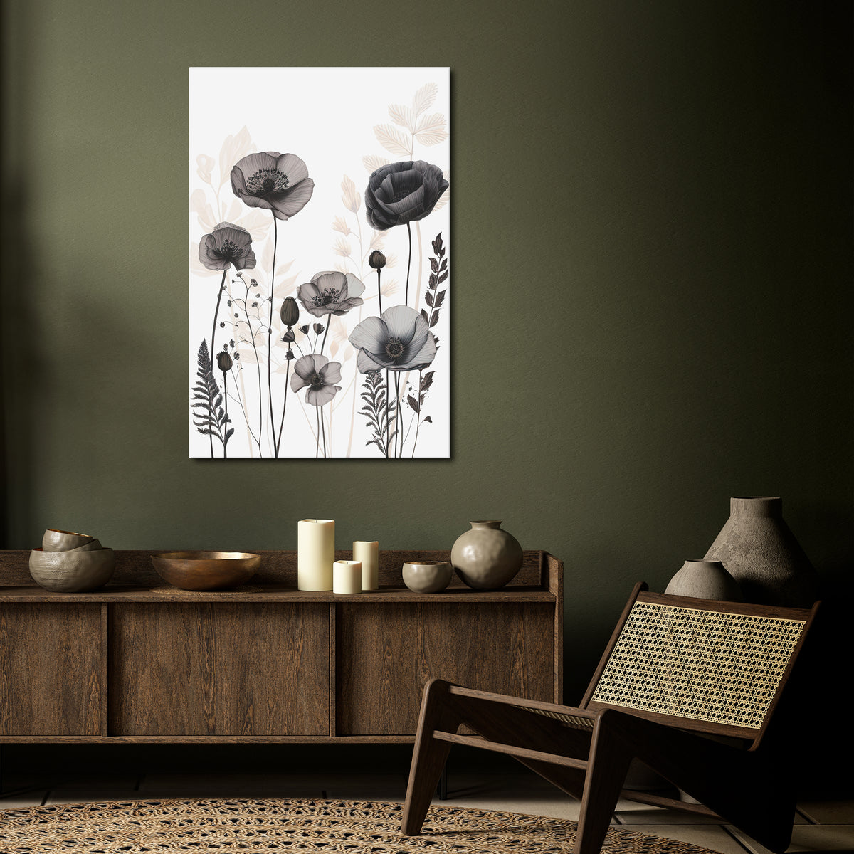 POPPY ALLURE Stampa su tela verticale