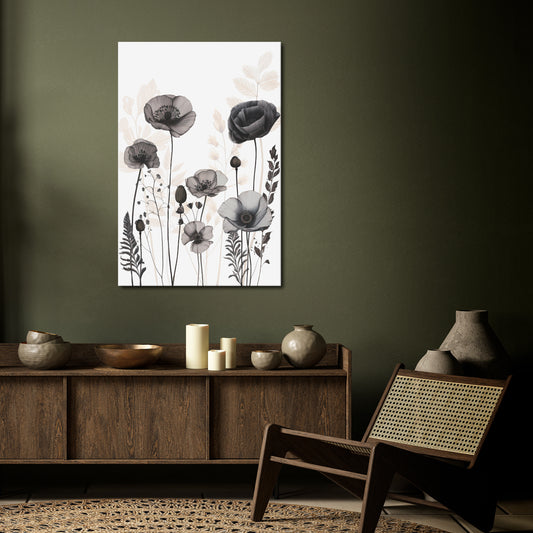 POPPY ALLURE Vertical Canvas Print