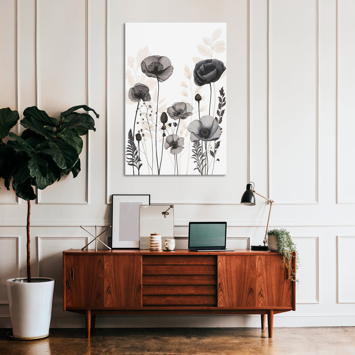 POPPY ALLURE Stampa su tela verticale