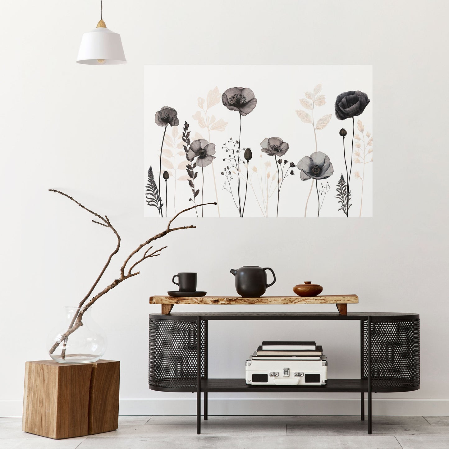 Poster orizzontale staccabile e attaccabile POPPY ALLURE
