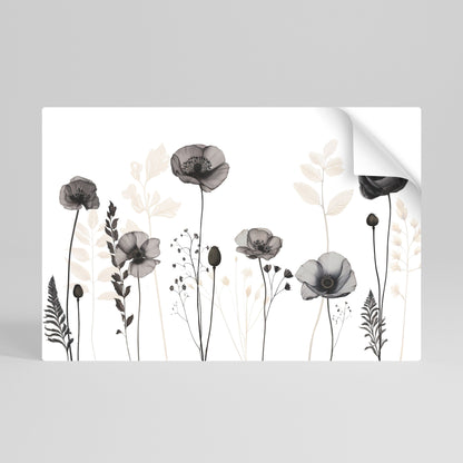 Poster orizzontale staccabile e attaccabile POPPY ALLURE