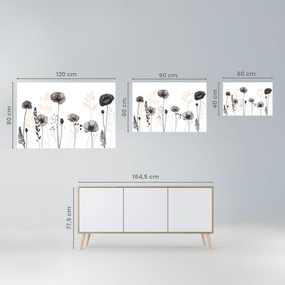 Poster orizzontale staccabile e attaccabile POPPY ALLURE