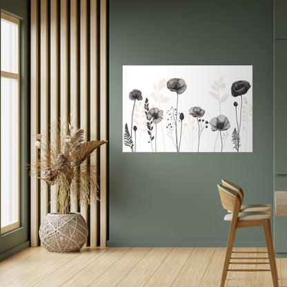 Poster orizzontale staccabile e attaccabile POPPY ALLURE