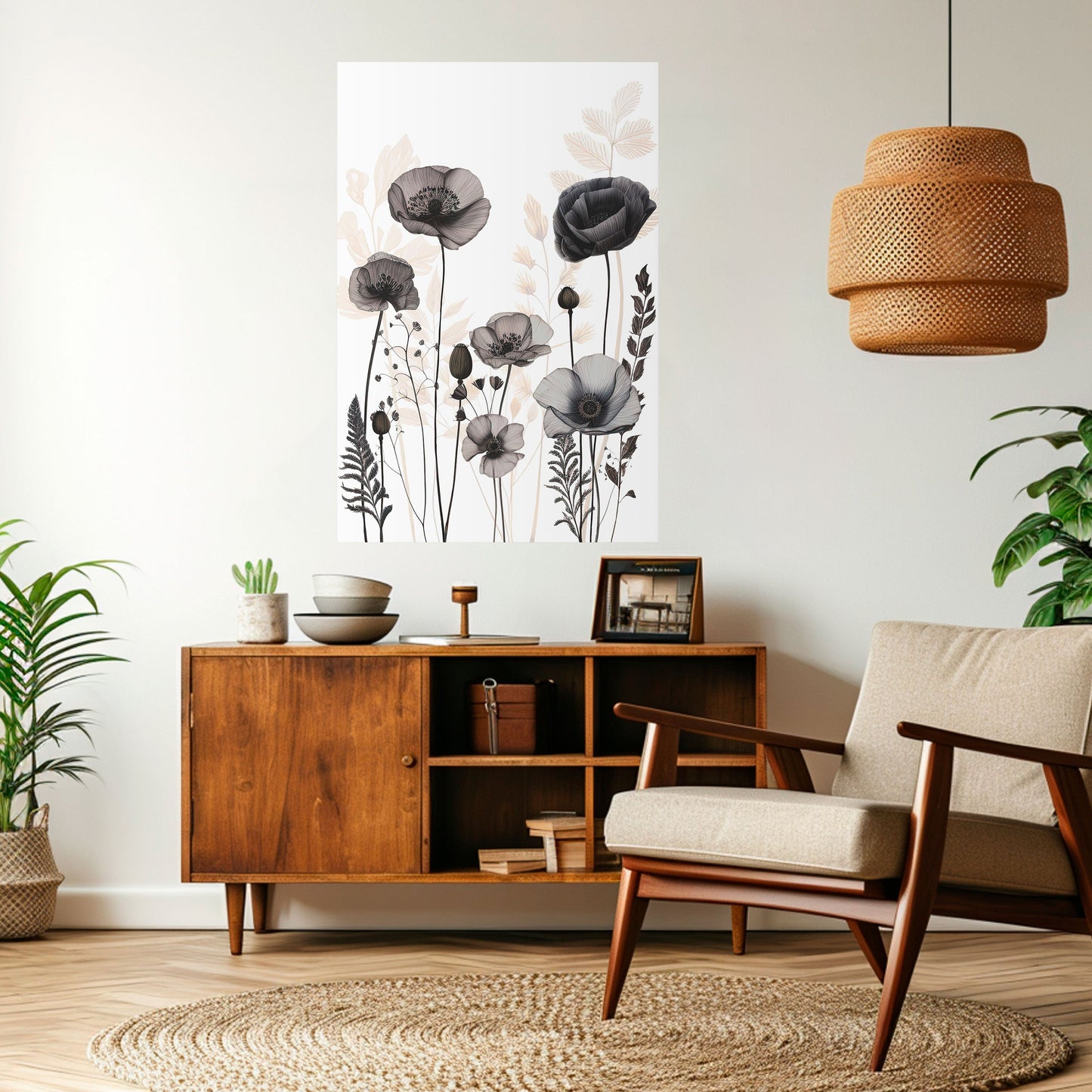 Poster verticale staccabile e attaccabile POPPY ALLURE