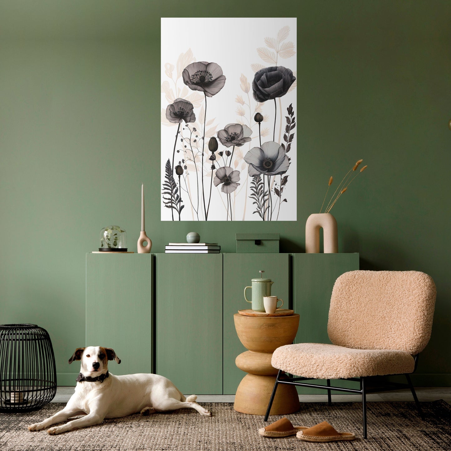 Poster verticale staccabile e attaccabile POPPY ALLURE