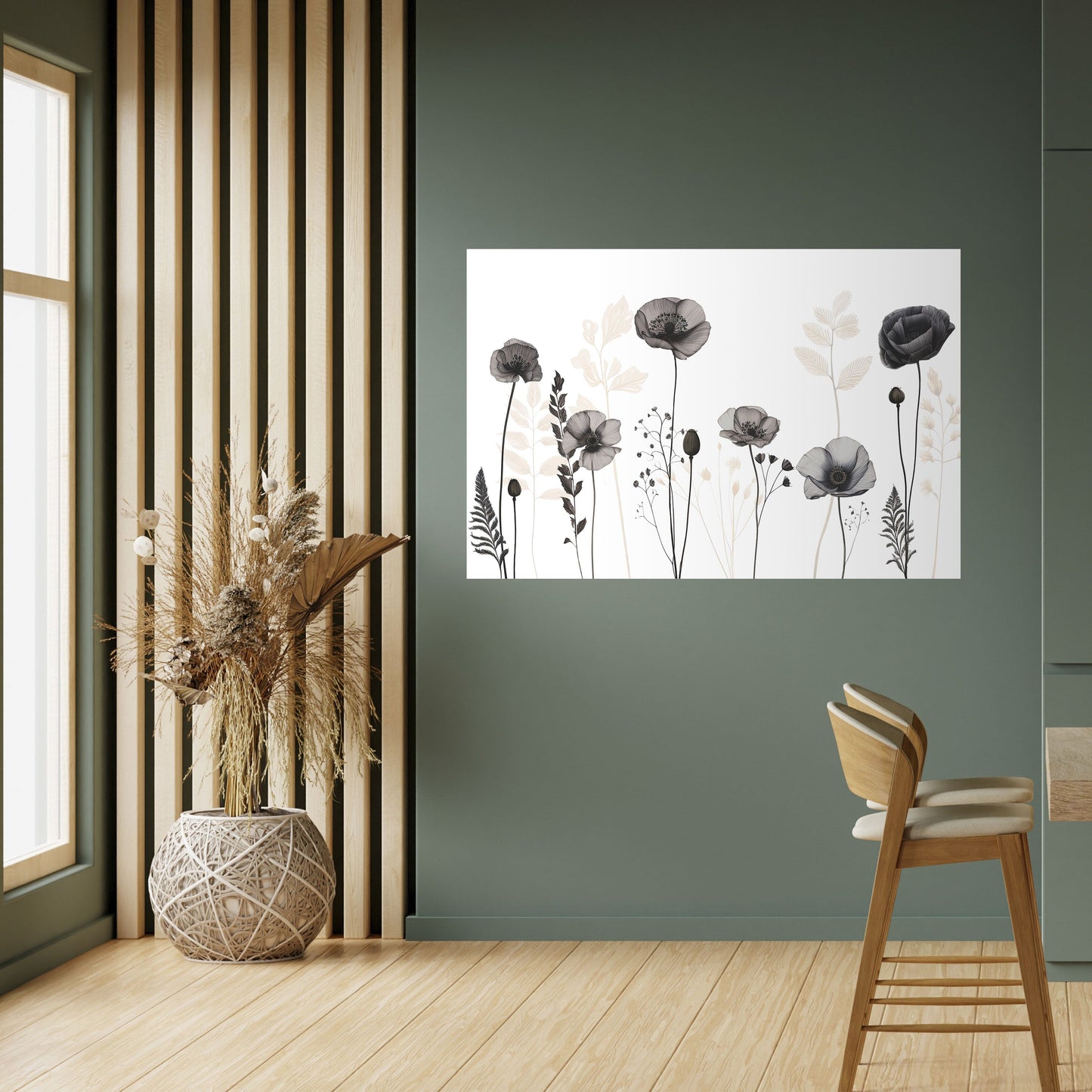 Poster orizzontale staccabile e attaccabile POPPY ALLURE