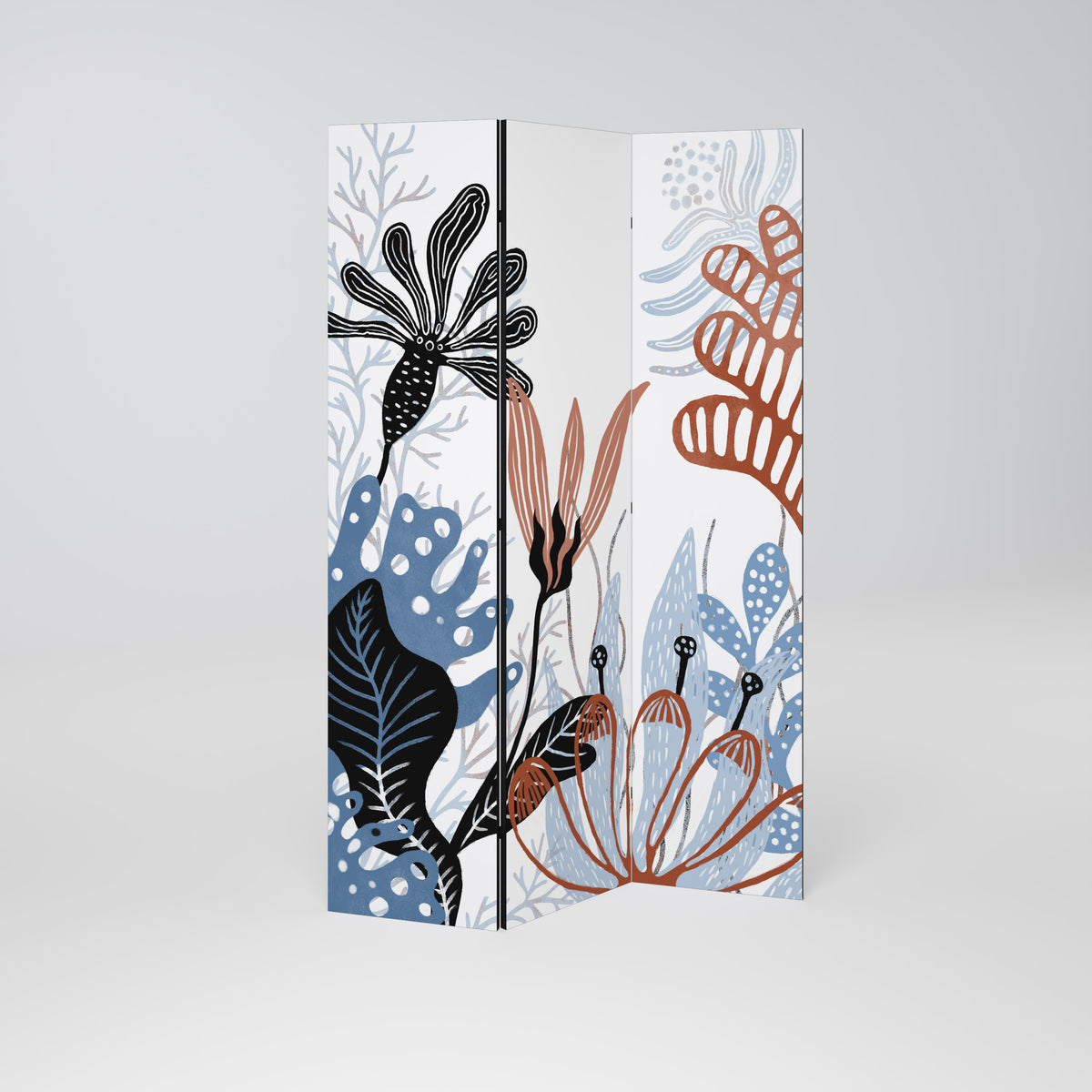 ORGANIC ASSEMBLAGE Paravento Decorativo a 3 Pannelli