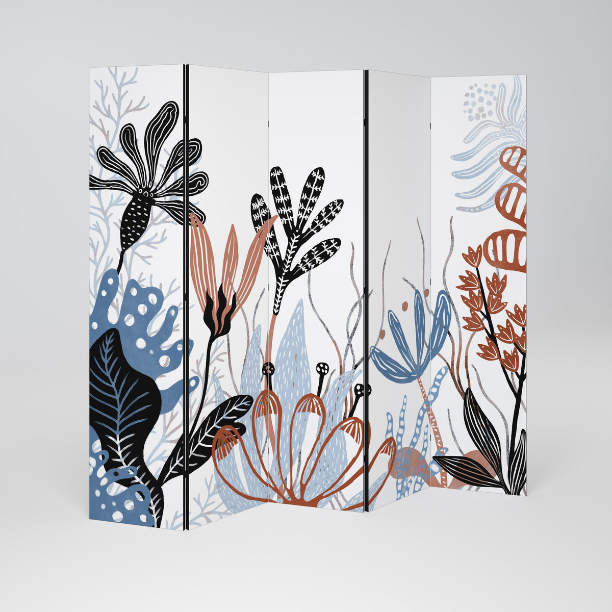ORGANIC ASSEMBLAGE Decorative 5-Panel Room Divider