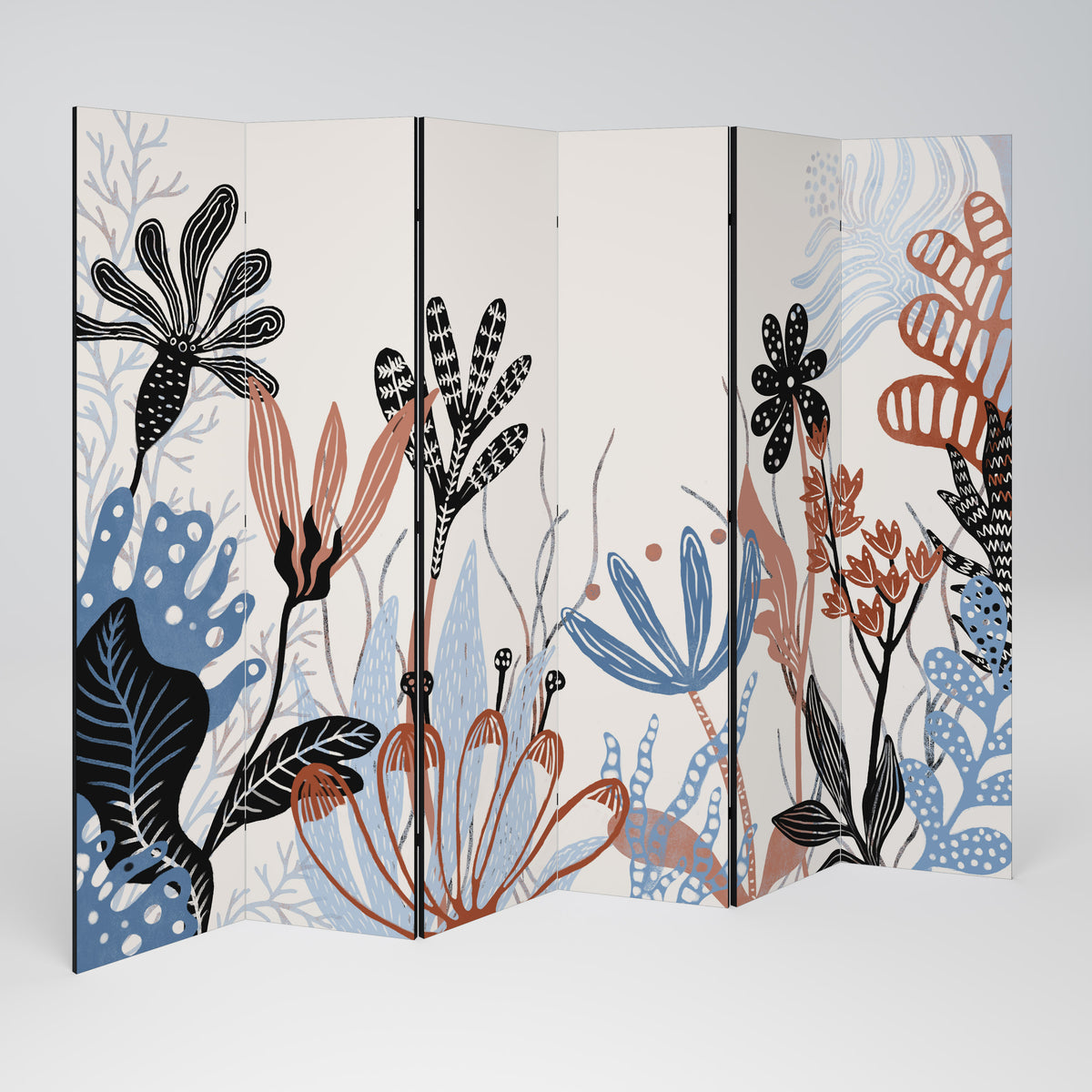 ORGANIC ASSEMBLAGE Paravento Decorativo a 6 Pannelli