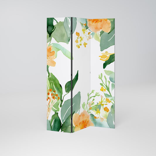 FLORAL SERENITY SPLIT Divisorio decorativo per ambienti a 3 pannelli