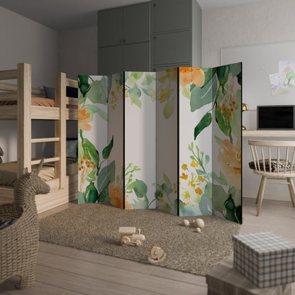 FLORAL SERENITY SPLIT Divisorio decorativo per ambienti a 6 pannelli