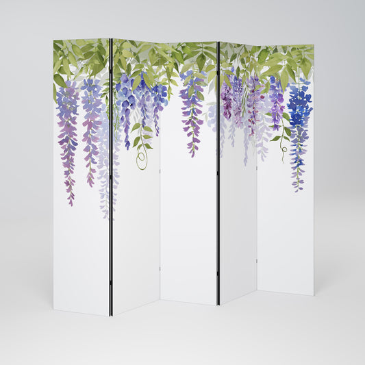 BOTANICAL BREEZE Divisorio decorativo per ambienti a 5 pannelli
