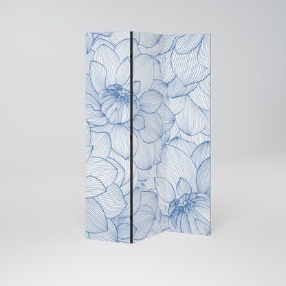 LUSH LINEAR BLOOMS Divisorio decorativo per ambienti a 3 pannelli