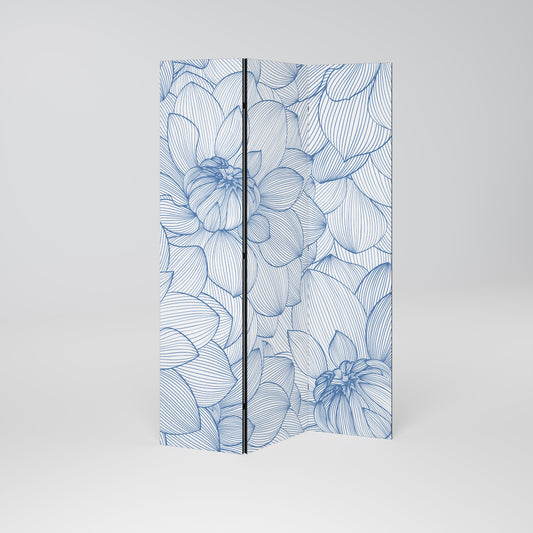 LUSH LINEAR BLOOMS Divisorio decorativo per ambienti a 3 pannelli