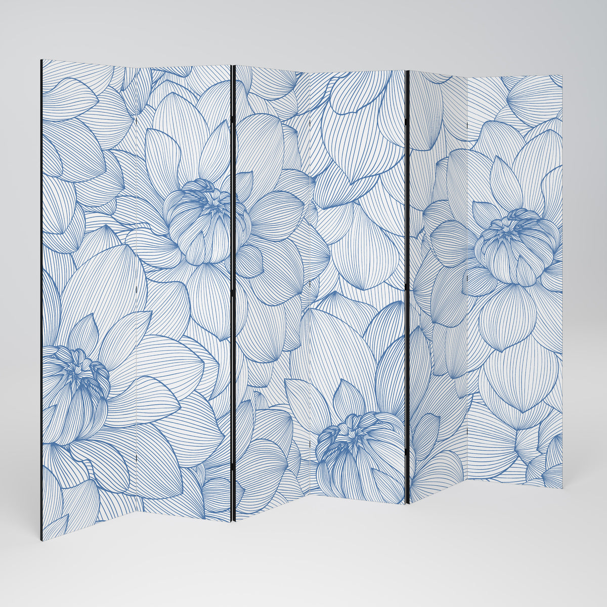 LUSH LINEAR BLOOMS Paravento Decorativo a 6 Pannelli