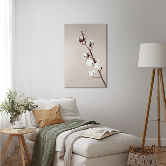 COTTON CLOUDS IN BALANCE Vertical Canvas Print