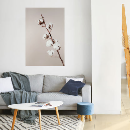 NUVOLE DI COTONE IN EQUILIBRIO Poster verticale staccabile e attaccabile